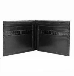 Zelli Genuine Crocodile Bi-Fold Wallet - Black 7 Zelli Genuine Crocodile Bi-Fold Wallet - Black -Fashionable Costume ZELW 81 540 b 4 93844.1677015861