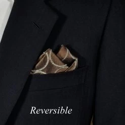100% Silk Bronze Stitch Circles Pre-Folded Pocket Square Insert 12 100% Silk Bronze Stitch Circles Pre-Folded Pocket Square Insert -Fashionable Costume bronze Circle4 91336.1668811767