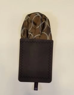 Bronze 100% Silk Dupioni Embroidered Pre-Folded Pocket Square Insert -Fashionable Costume bronzecircle3 91581.1640208462