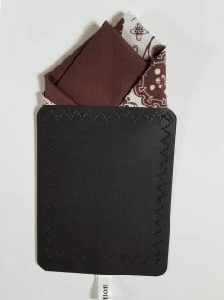 100% Cotton Pre-Folded Pocket Square Handkerchief Insert - Brown Paisley -Fashionable Costume brown1Paisley 4 65873.1665421755