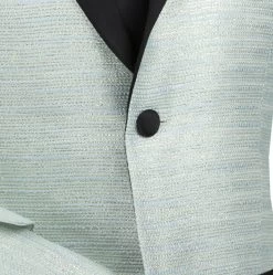 Vinci Aqua Metallic Weave Fancy Sportcoat -Fashionable Costume bsf 12 pale aqua2 75208.1581324495