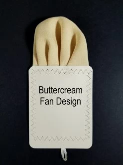 Men's Buttercream 100% Linen Pre-Folded Pocket Square Insert - Fan Design -Fashionable Costume buttercream linenf 3 color 80775.1643132902