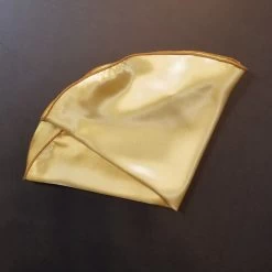 Antonio Ricci 2-in-1 Pouf Round Pocket Square - Gold Tone 10 Antonio Ricci 2-in-1 Pouf Round Pocket Square - Gold Tone -Fashionable Costume gold3 01015.1679602242