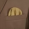 Gold Embossed Floral 100% Cotton Pre-Folded Pocket Square Insert