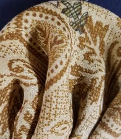 Silk Blend Pre-Folded Fan Design Pocket Square Insert - Gold & Brown 17 Silk Blend Pre-Folded Fan Design Pocket Square Insert - Gold & Brown -Fashionable Costume goldrayon silk 5 62815.1646153648