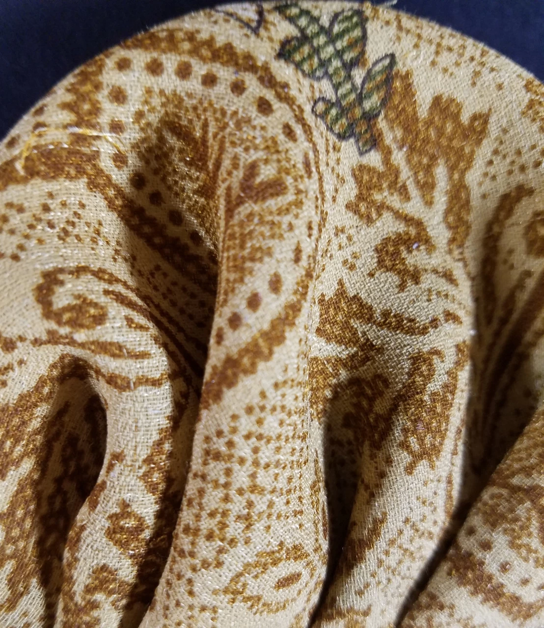 Silk Blend Pre-Folded Fan Design Pocket Square Insert - Gold & Brown 9 Silk Blend Pre-Folded Fan Design Pocket Square Insert - Gold & Brown - Image 9