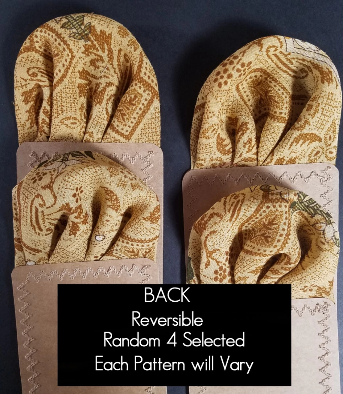 Silk Blend Pre-Folded Fan Design Pocket Square Insert - Gold & Brown 7 Silk Blend Pre-Folded Fan Design Pocket Square Insert - Gold & Brown - Image 7