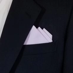 Lavender 100% Cotton Pre-Folded Pocket Square Handkerchief Insert
