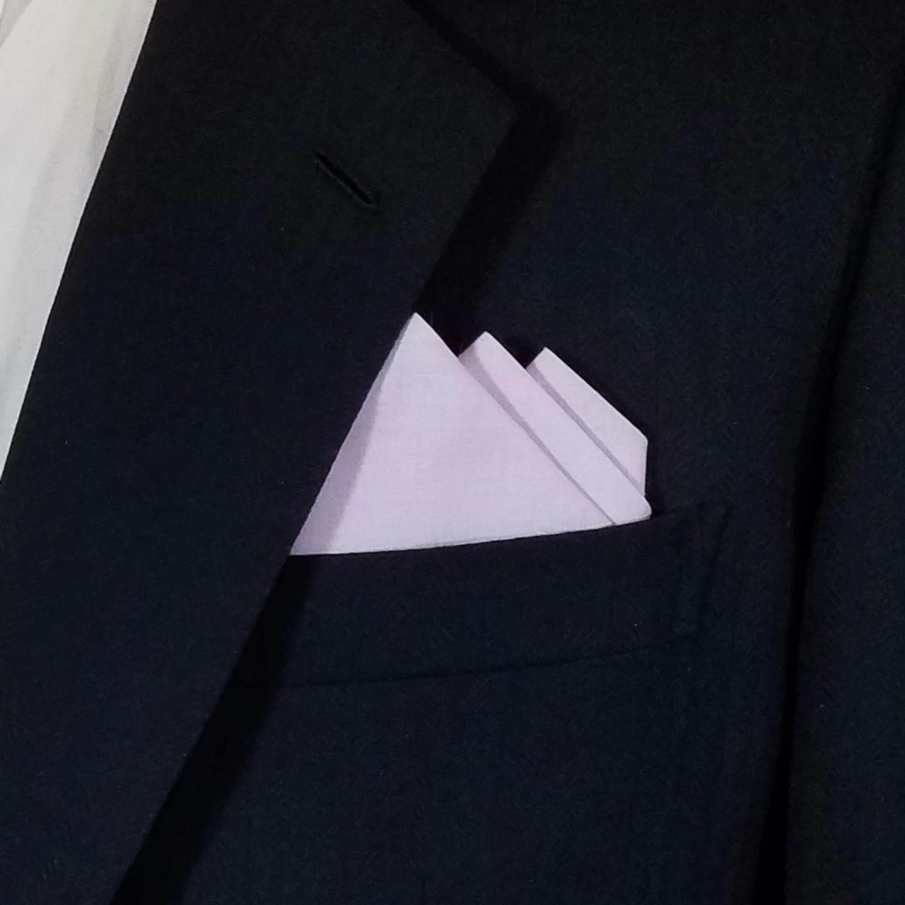 Lavender 100% Cotton Pre-Folded Pocket Square Handkerchief Insert 1 Lavender 100% Cotton Pre-Folded Pocket Square Handkerchief Insert