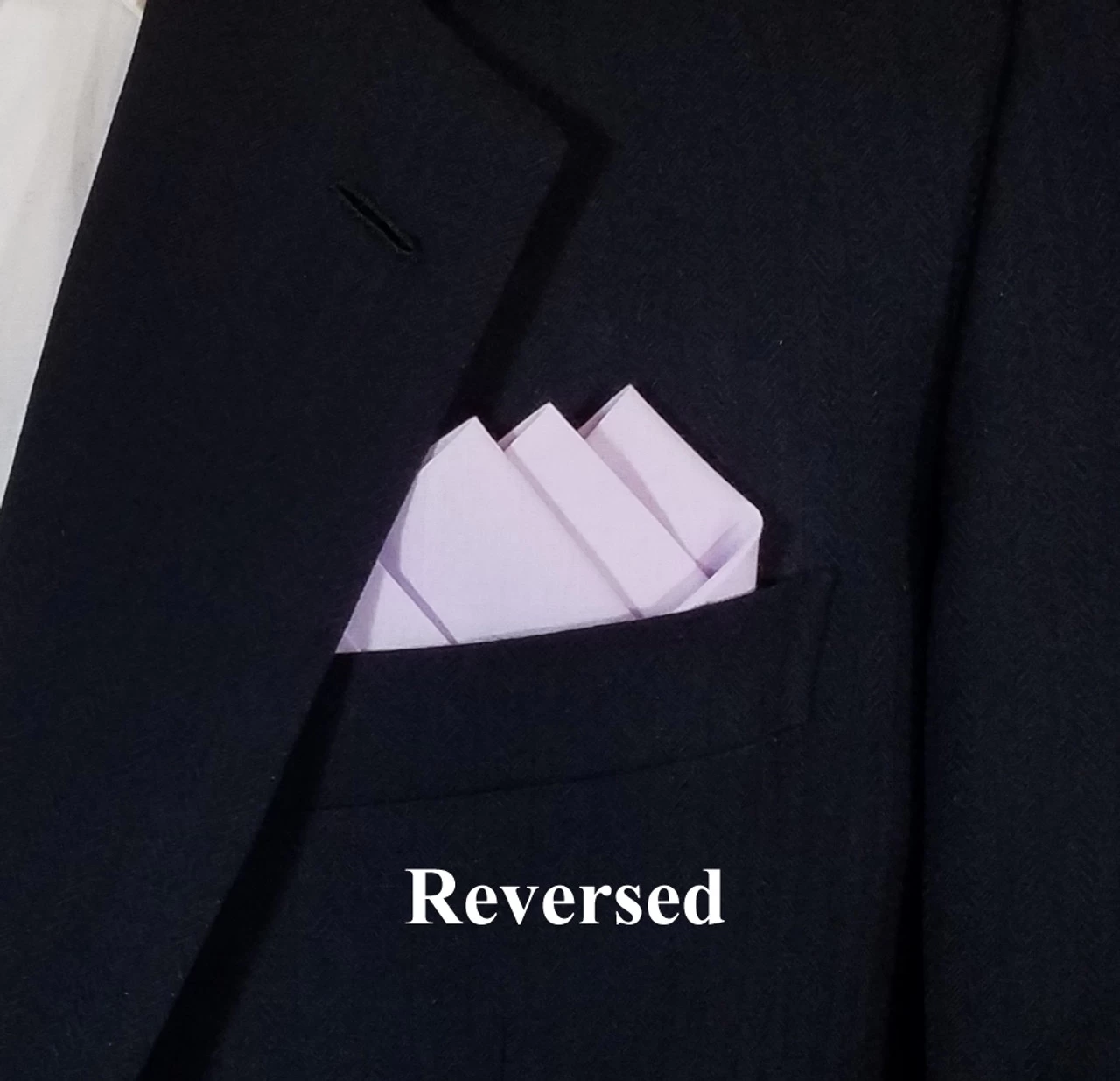 Lavender 100% Cotton Pre-Folded Pocket Square Handkerchief Insert 3 Lavender 100% Cotton Pre-Folded Pocket Square Handkerchief Insert - Image 3