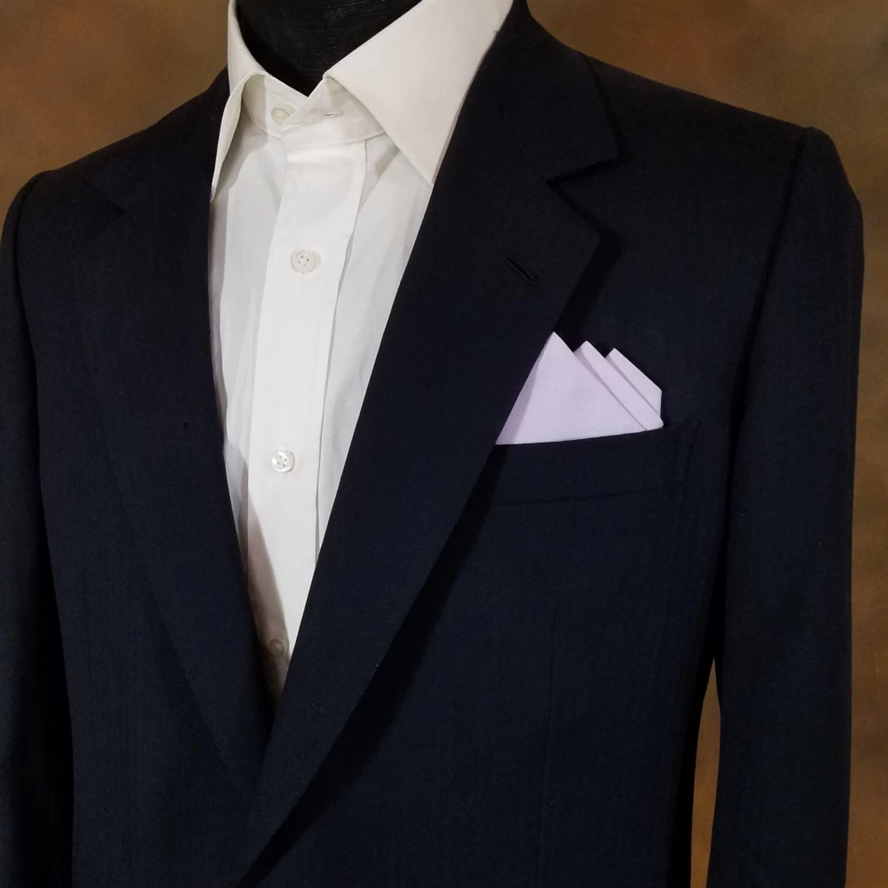 Lavender 100% Cotton Pre-Folded Pocket Square Handkerchief Insert 2 Lavender 100% Cotton Pre-Folded Pocket Square Handkerchief Insert - Image 2