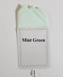 Mint Green 100% Cotton Pre-Folded Pocket Square Handkerchief Insert -Fashionable Costume mint 2 ebbay 44470.1652978947