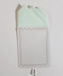 Mint Green 100% Cotton Pre-Folded Pocket Square Handkerchief Insert -Fashionable Costume mint 2 66169.1652978947