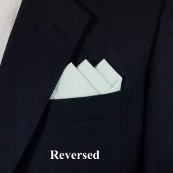 Mint Green 100% Cotton Pre-Folded Pocket Square Handkerchief Insert -Fashionable Costume mint 3 52055.1652978946