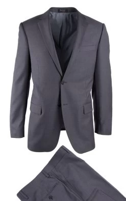 Tiglio Modern Fit Italian Wool Suit - Medium Grey