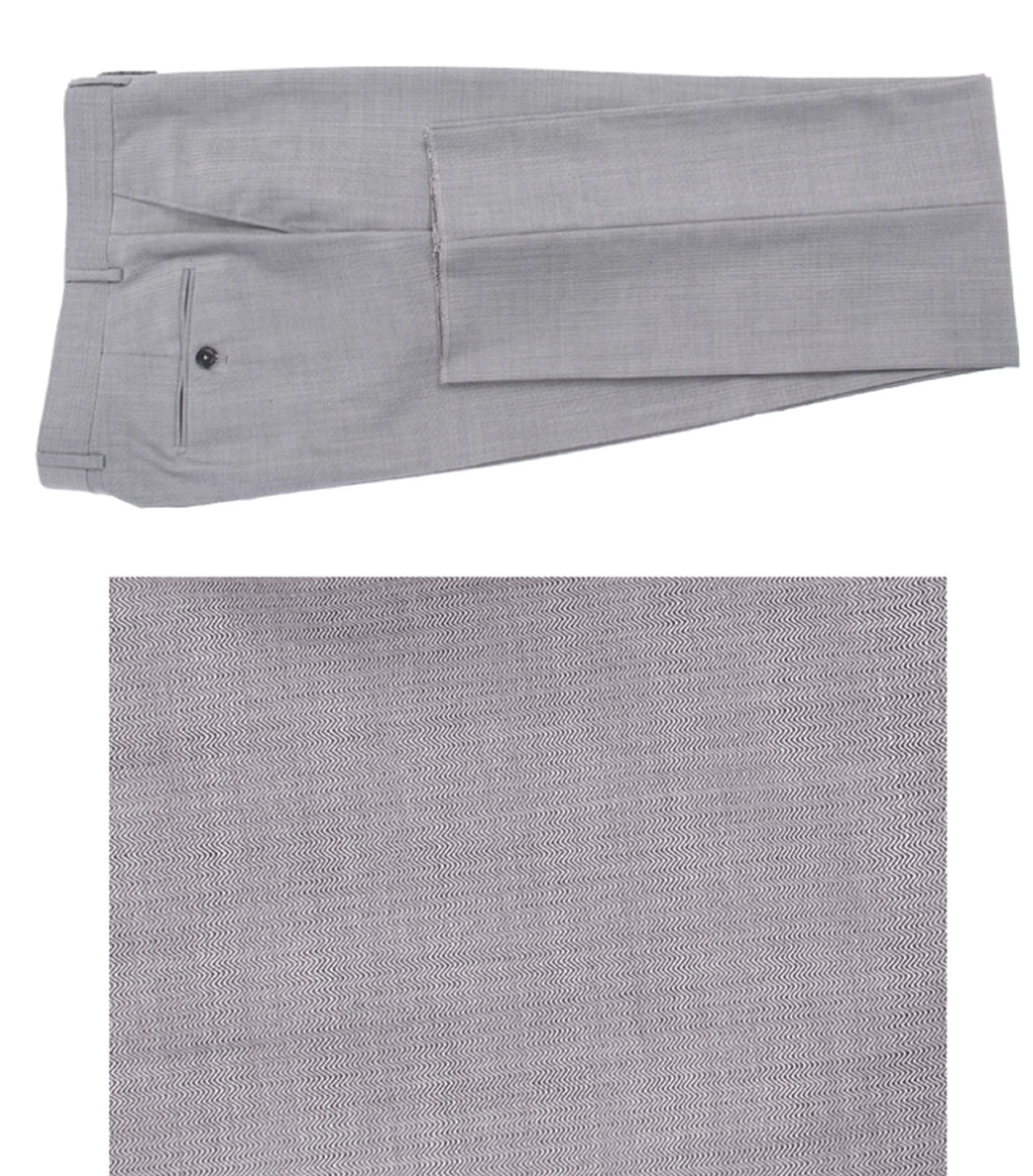 Tiglio Modern Fit Italian Wool Suit - Grey Sharkskin 2 Tiglio Modern Fit Italian Wool Suit - Grey Sharkskin - Image 2