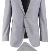 Tiglio Modern Fit Italian Wool Suit - Grey Sharkskin
