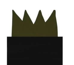 100% Silk 4 Point Pocket Square Insert - Dark Olive