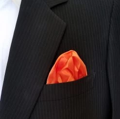Antonio Ricci 2-in-1 Pouf Round Pocket Square - Pink On Orange 9 Antonio Ricci 2-in-1 Pouf Round Pocket Square - Pink On Orange -Fashionable Costume orange 76671.1619817114