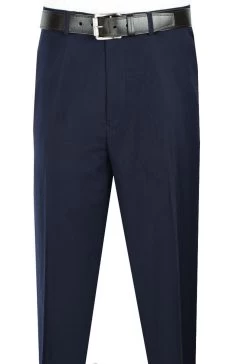 Vinci Pre-Hemmed Flat Front Slim Dress Slacks