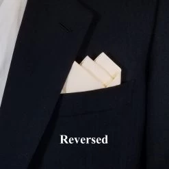 Light Peach 100% Cotton Pre-Folded Pocket Square Handkerchief Insert -Fashionable Costume peach3 23450.1652978709