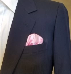 Antonio Ricci 2-in-1 Pouf Round Pocket Square - Pink On Pink -Fashionable Costume pink 86848.1631815369