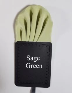 Sage Green 100% Silk Pre-Folded Pocket Square Insert 6 Sage Green 100% Silk Pre-Folded Pocket Square Insert -Fashionable Costume sage ebay 36021.1682528785