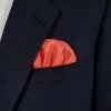 100% Silk Pre-Folded Pocket Square Insert - Salmon Peach Tone
