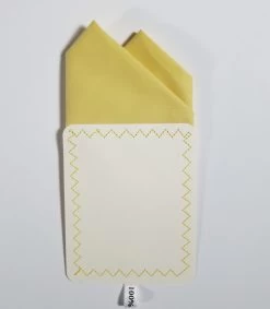 100% Cotton Pre-Folded Pocket Square Handkerchief Insert - Soft Yellow 9 100% Cotton Pre-Folded Pocket Square Handkerchief Insert - Soft Yellow -Fashionable Costume soft yellow 3 83663.1685040504