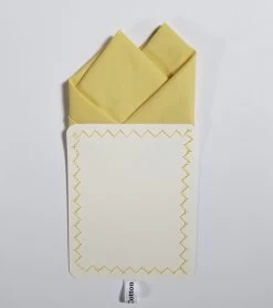100% Cotton Pre-Folded Pocket Square Handkerchief Insert - Soft Yellow 10 100% Cotton Pre-Folded Pocket Square Handkerchief Insert - Soft Yellow -Fashionable Costume soft yellow 5 24135.1685040504