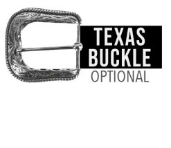 Los Altos Genuine Deer Leather Western Fashion Belt - Light Brown -Fashionable Costume texasbuckle 12375.1612387443