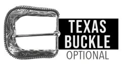 Los Altos Genuine Deer Leather Western Fashion Belt - White -Fashionable Costume texasbuckle 81718.1612386339