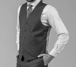 Paul Betenly Suit Separate - 2-Button Slim Fit Super 120's Vantage Wool -Fashionable Costume vest 83125.1578779739