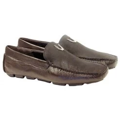 Vestigium Genuine Cat Shark Skin & Calf Moc Driver Loafer -Fashionable Costume vestigium cat shark loafers brown 2 700x 74065.1611017183