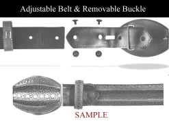 Los Altos Genuine Stingray Western Fashion Belt - Rowstone -Fashionable Costume western belt assembly 2 21651.1612360856