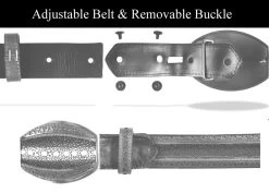 Los Altos Genuine Python Western Fashion Belt -Fashionable Costume western belt assembly 2 44271.1612422337