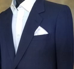 Antonio Ricci 2-in-1 Pouf Round Pocket Square - Bright Orange On White -Fashionable Costume white 6 61755.1618949266